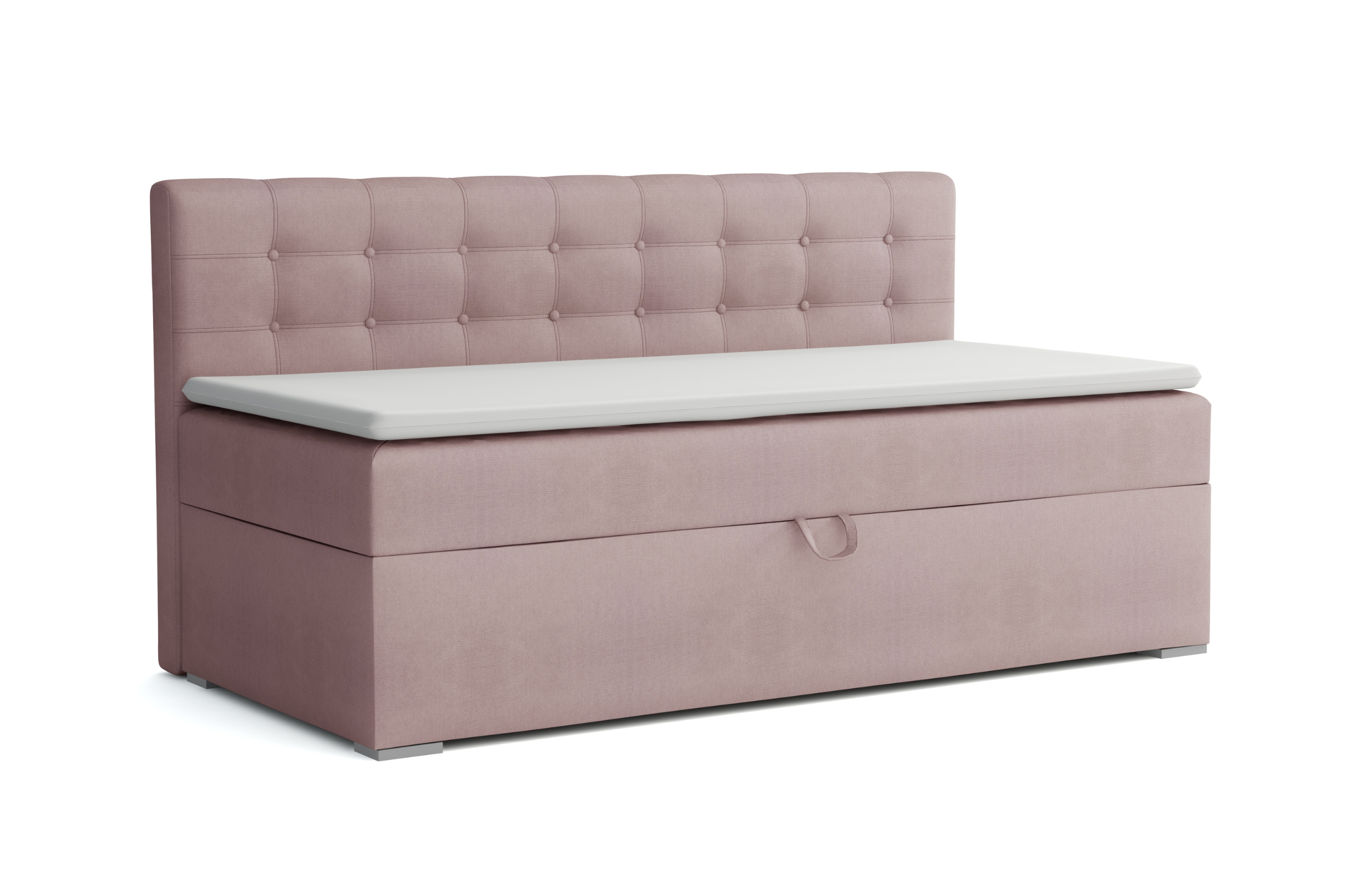 PATI 100x200 Kronos 27 Rosa Boxspringbett Polsterbett Komplettbett Deine Möbel
