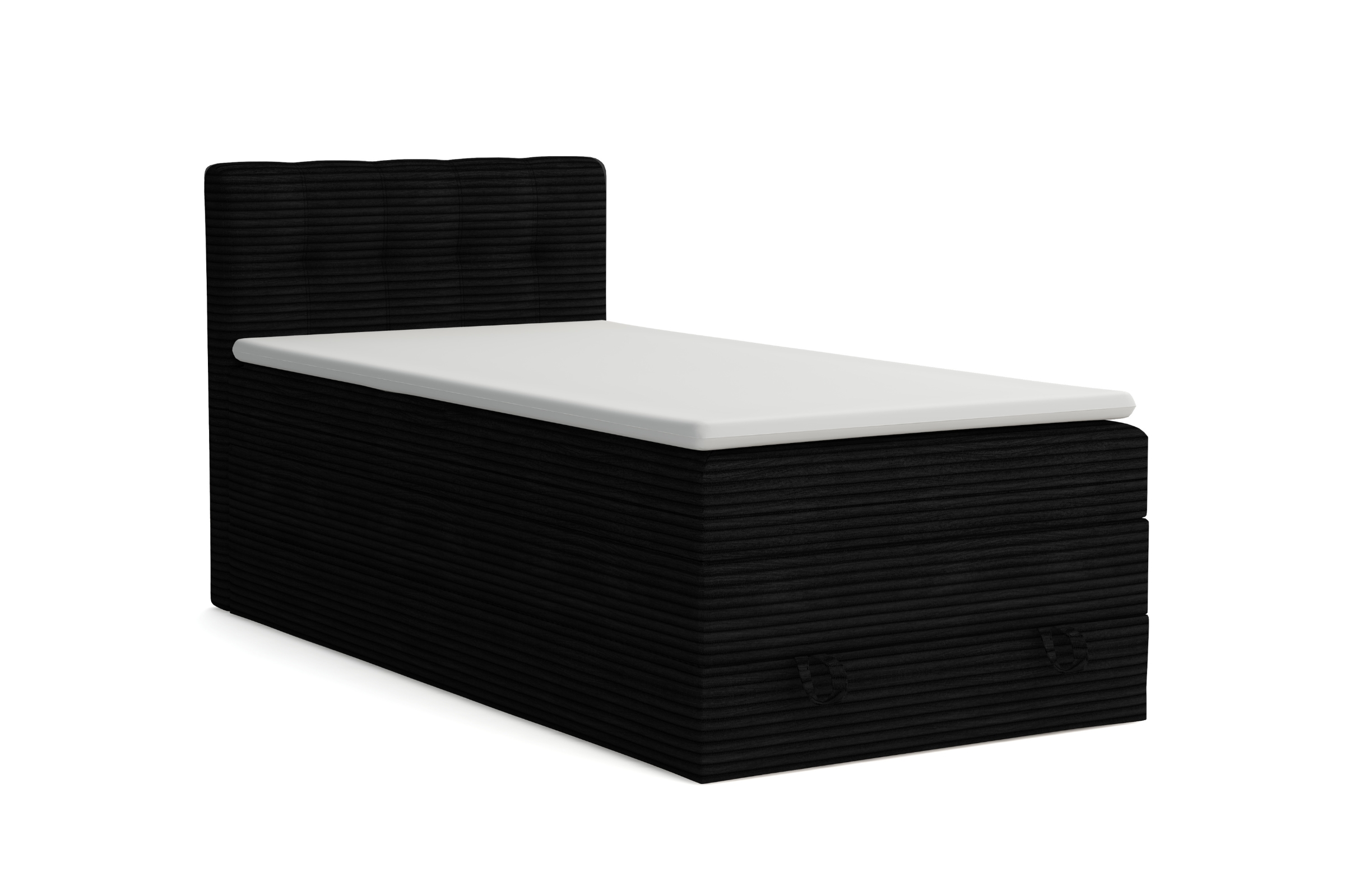 JUNG 2 120x200 Poso 135 Schwarz Boxspringbett Polsterbett Komplettbett Deine Möbel