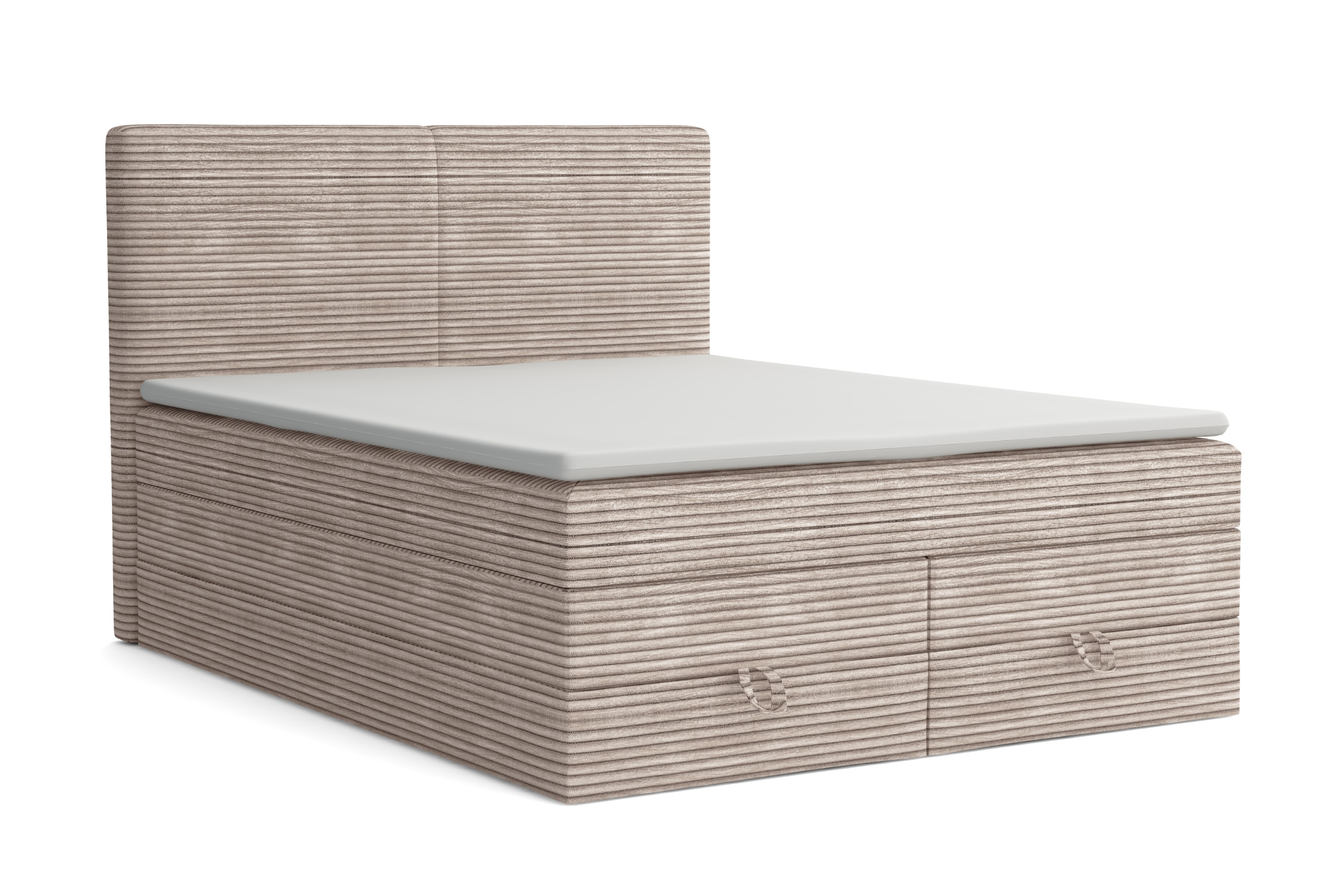LOFT DUO 180x200 Poso 02 Beige Boxspringbett Komplettbett Polsterbett Deine Möbel