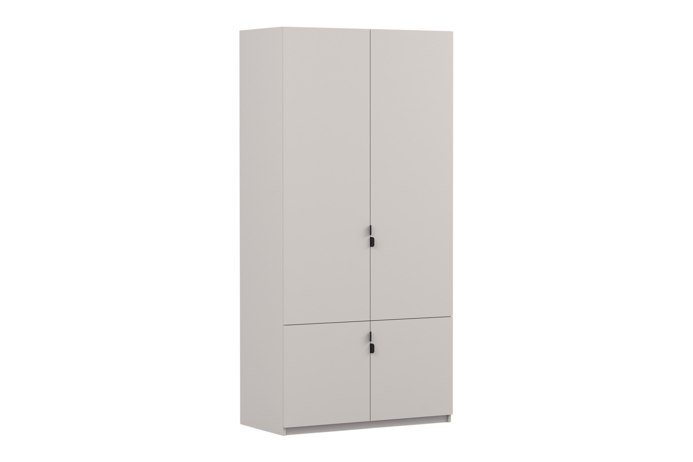 MANO Kinderkleiderschrank in Kaschmir Matt, 100 cm Breit Deine Möbel 