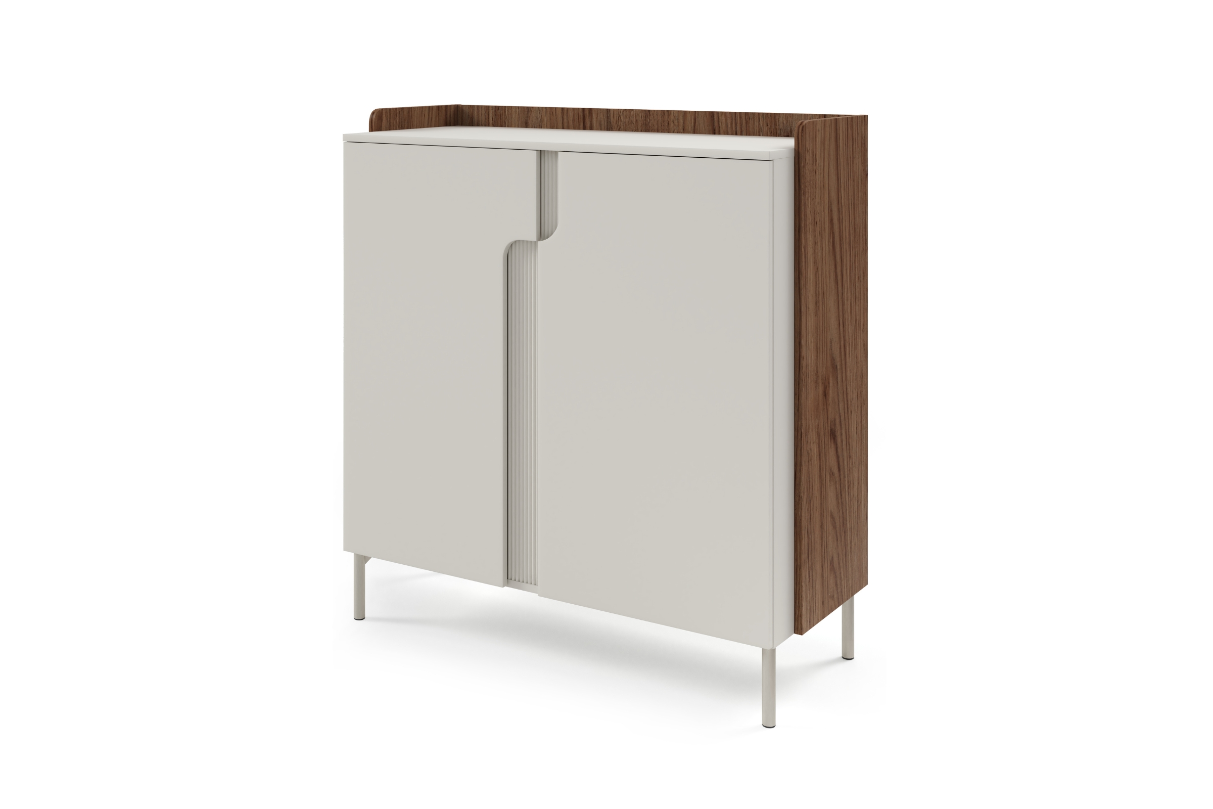 Kommode PAURO 08 2-türig mit Einlegeböden, kompakte Sideboard 103 cm breit Deine Möbel   