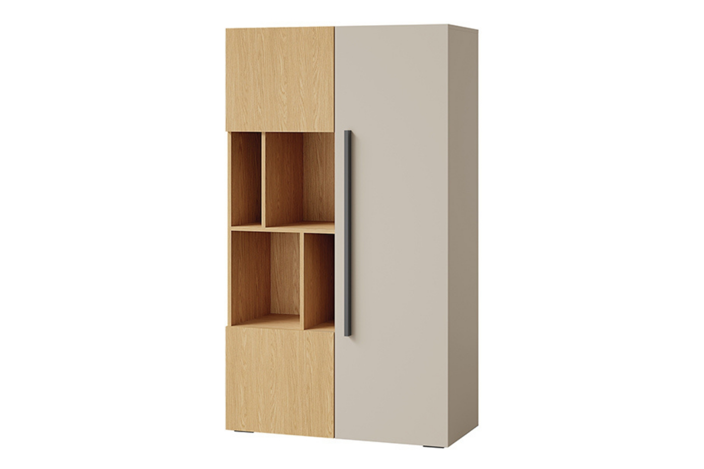 LIMA 05 Regal Standregal, 90 cm breit, mit 3 Türen und Fächern, Soft-Close Deine Moebel  
