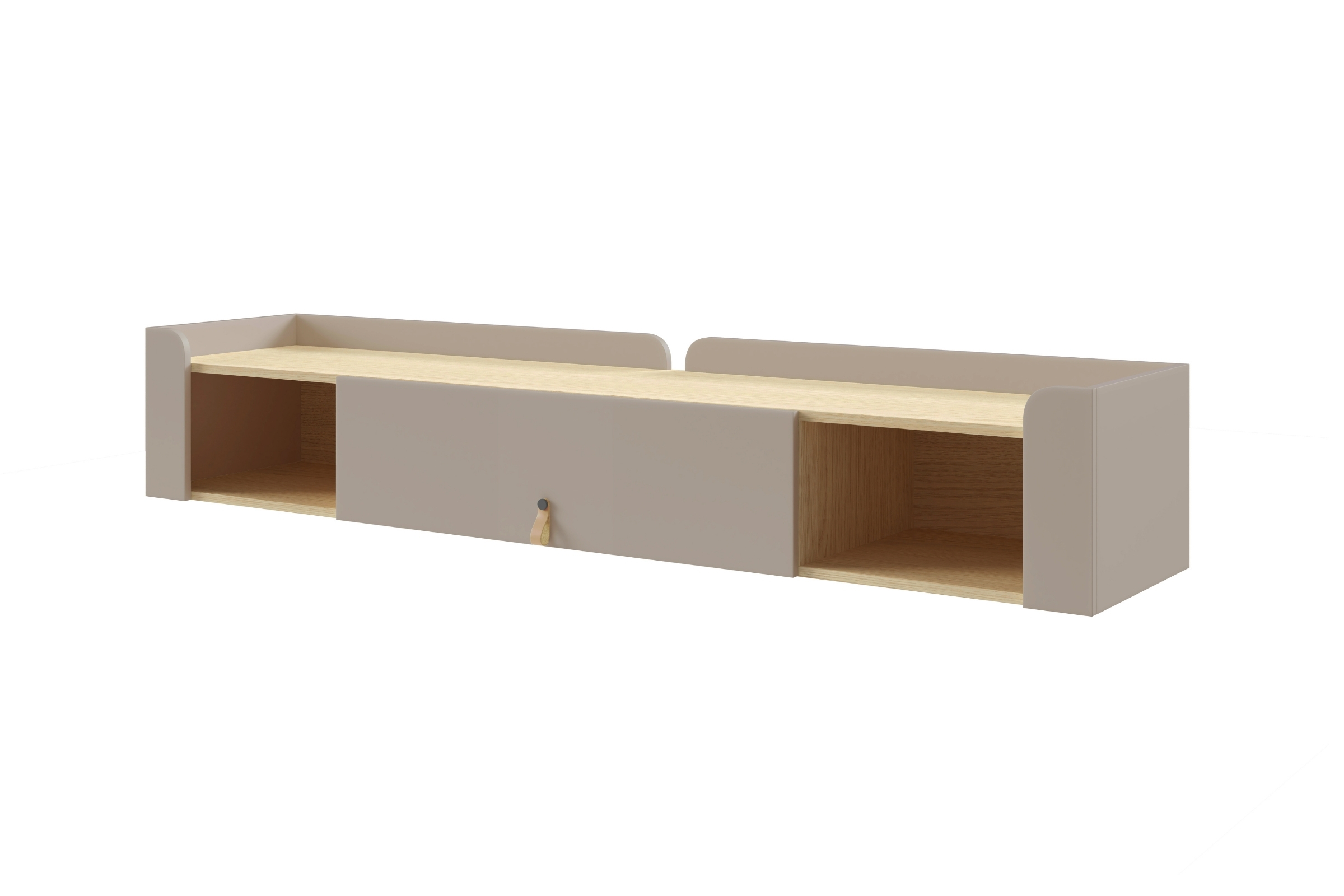SOVI 10 Hängeschrank 180 cm breit, Wandregal mit Klappfach und offenen Fächern Deine Möbel 