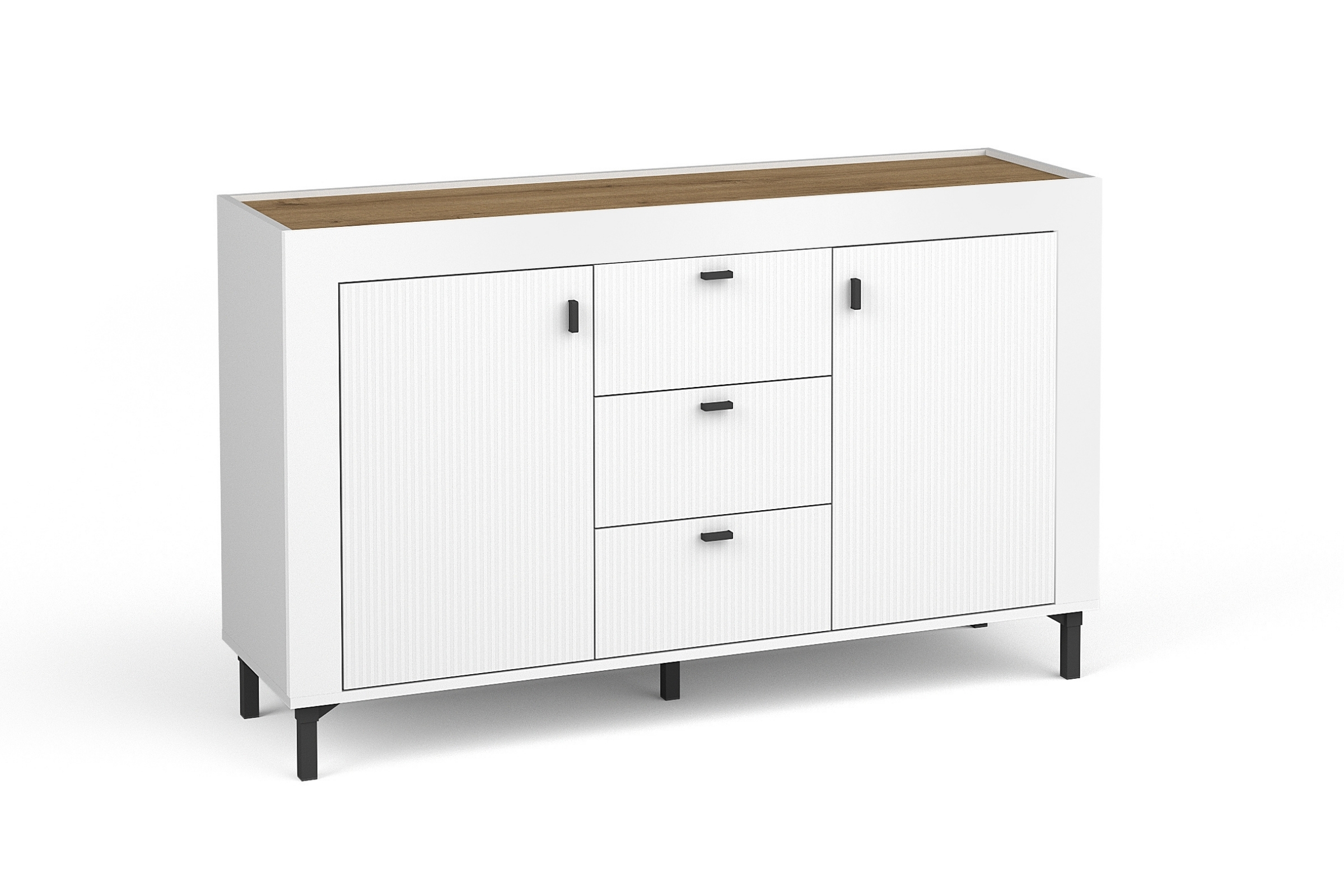 MONI 06 Kommode MONI 06 Sideboard mit 2 Türen und 3 Schubladen, 137,3 cm breit Deine Moebel  