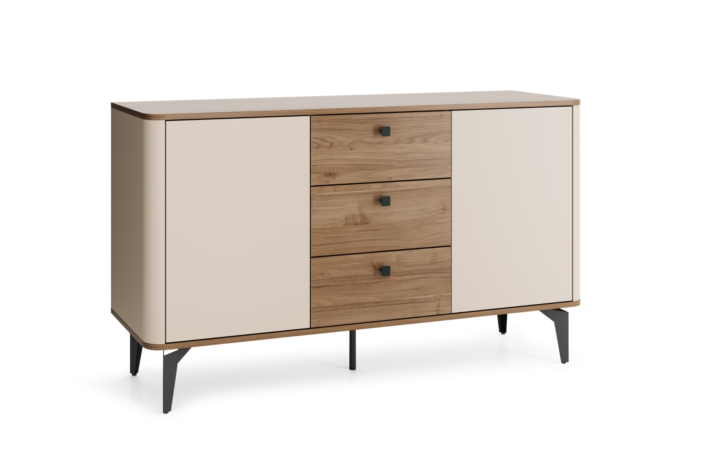 AURO 04 Kommode Sideboard mit 3 Schubladen, 2 Türen & Einlegeböden AURO-Kollektion Deine Moebel