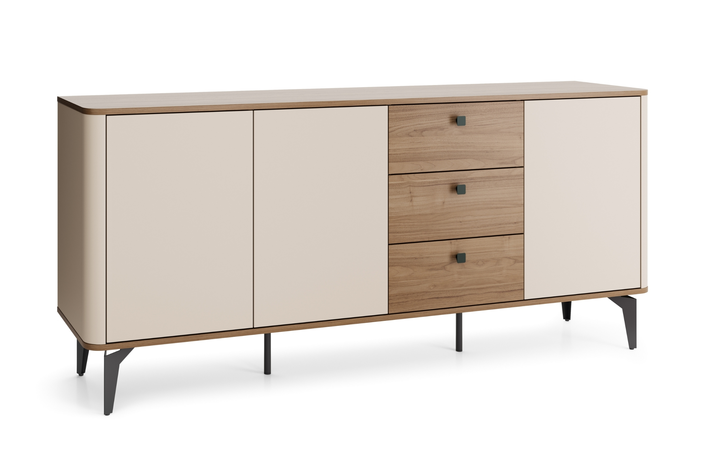 AURO 05 Kommode Sideboard mit 3 Schubladen, 2 Türen & Einlegeböden AURO-Kollektion Deine Moebel