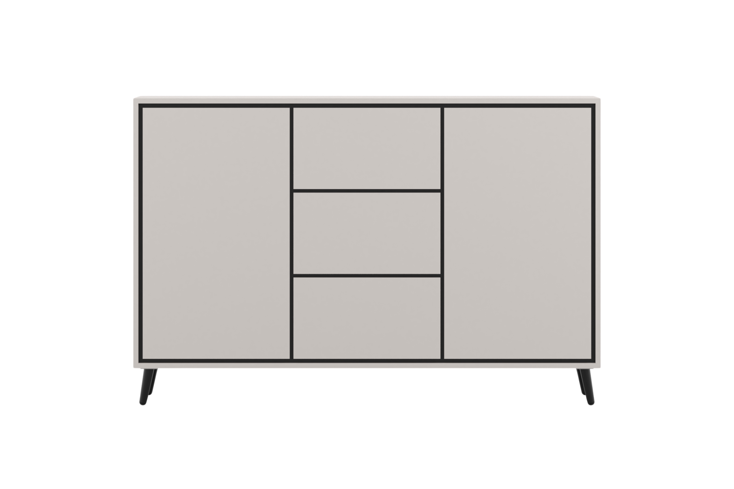 FRESSO Kommode 2D3S mit 3 Schubladen, 2 Türen & Einlegeböden, FRESSO-Kollektion Deine Moebel
